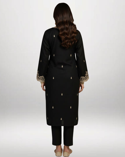 Embroidered Winter Khaddar 2-Piece Suit