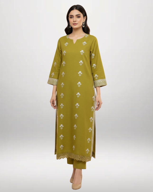 Women’s Winter Khaddar Suit – 2 Piece