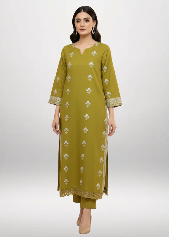 Women’s Winter Khaddar Suit – 2 Piece