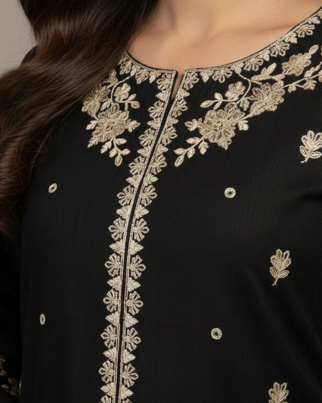 Embroidered Winter Khaddar 2-Piece Suit