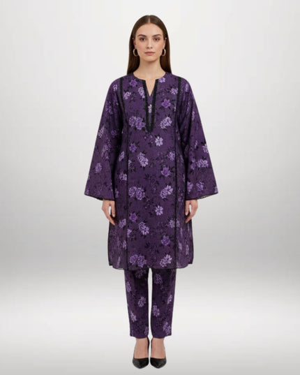 Printed Winter Khaddar 2-Piece Suit