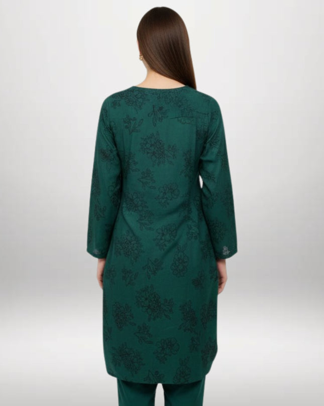 Printed Winter Khaddar 2-Piece Suit