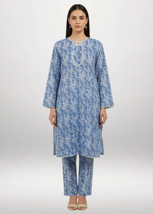 Printed Winter Khaddar 2-Piece Suit