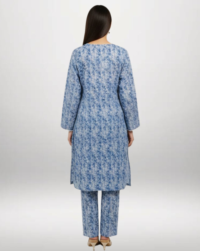 Printed Winter Khaddar 2-Piece Suit