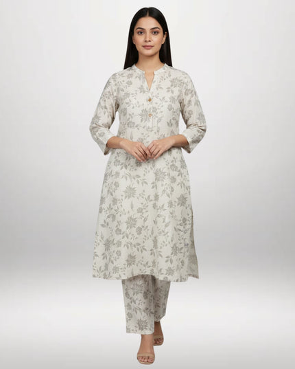 Printed Winter Khaddar 2-Piece Suit