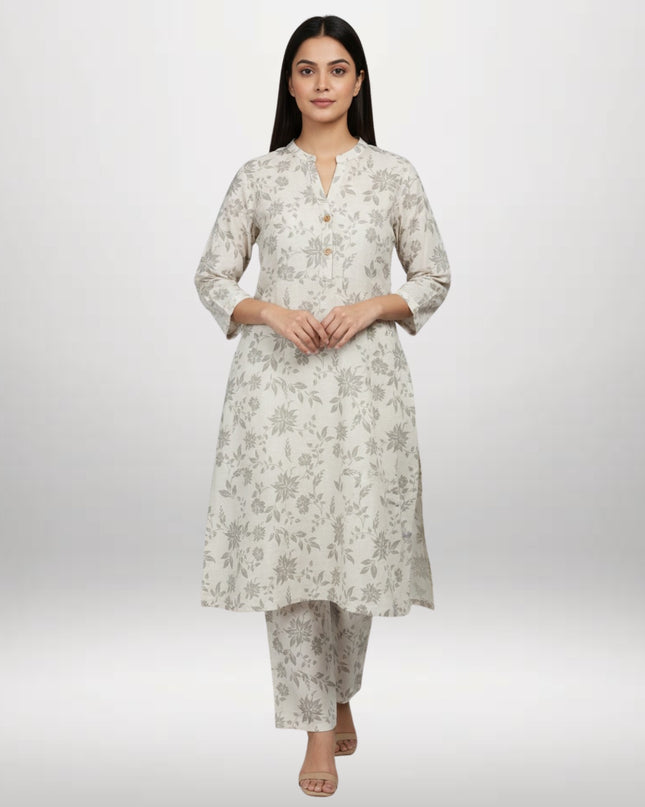 Printed Winter Khaddar 2-Piece Suit