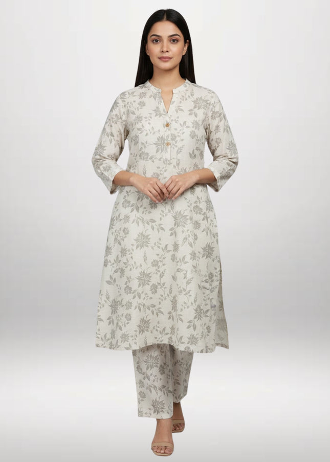 Printed Winter Khaddar 2-Piece Suit