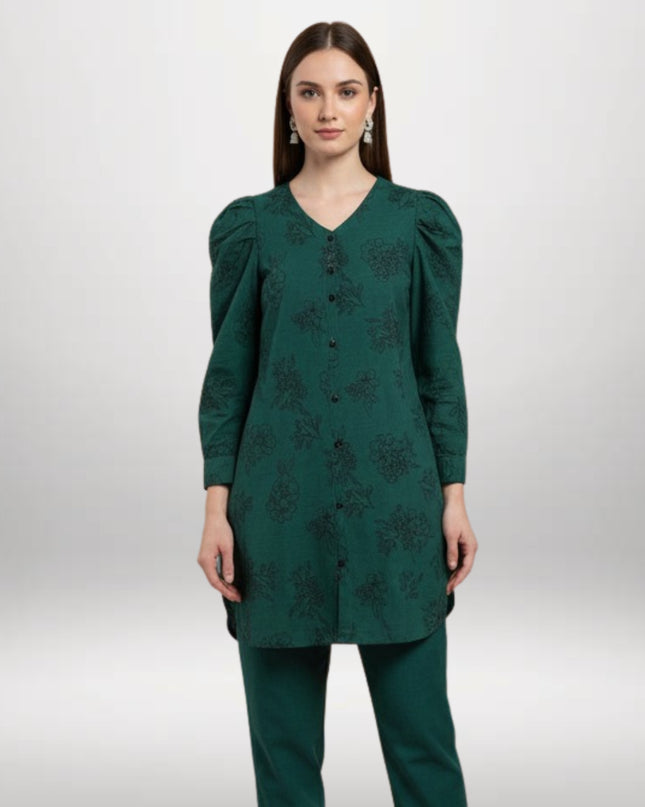 Printed Winter Khaddar 2-Piece Suit