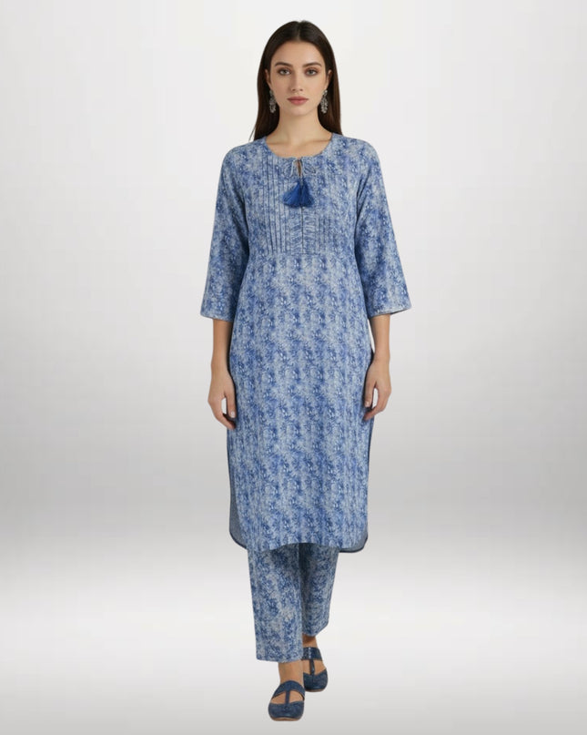 Printed Khaddar 2-Piece Suit – Winter Wear