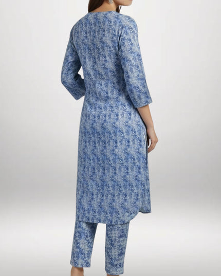 Printed Khaddar 2-Piece Suit – Winter Wear