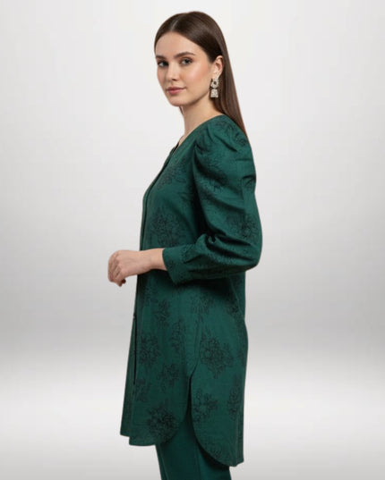 Printed Winter Khaddar 2-Piece Suit