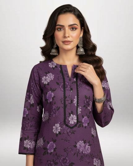 Printed Winter Khaddar 2-Piece Suit