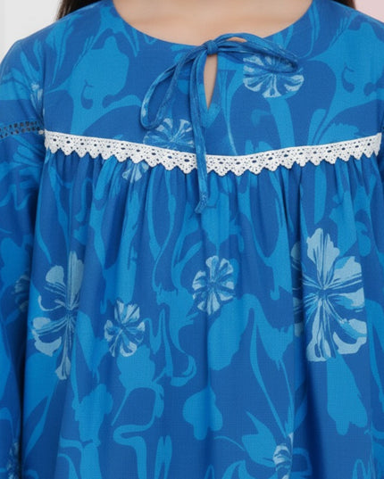 Girls Winter Khaddar Frock – 2 Piece Set
