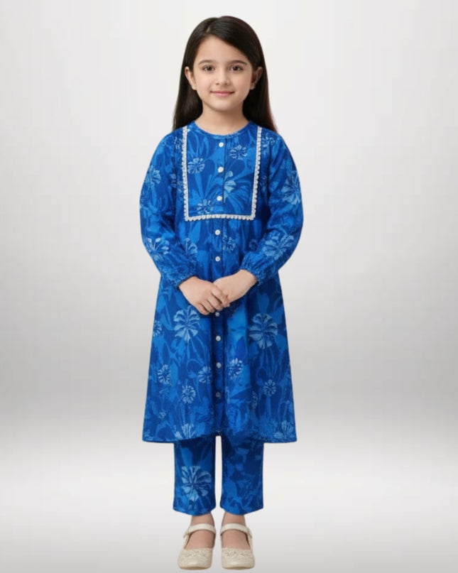 Girls Winter Khaddar 2-Piece Suit